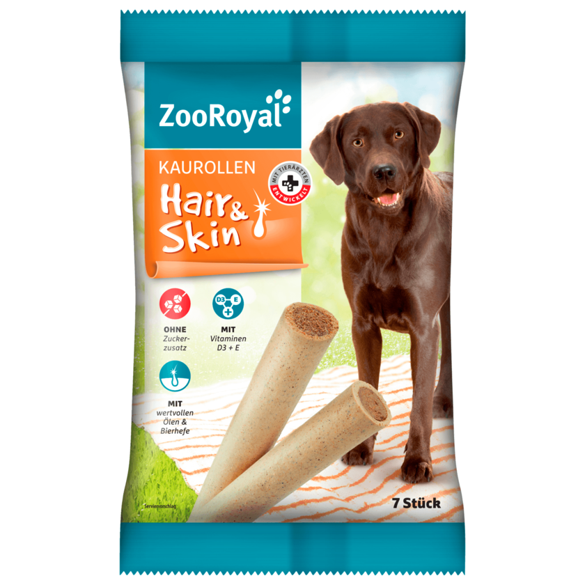 ZooRoyal Hundesnack Kaurollen Hair & Skin 175g